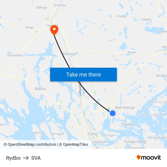 Rydbo to SVA map