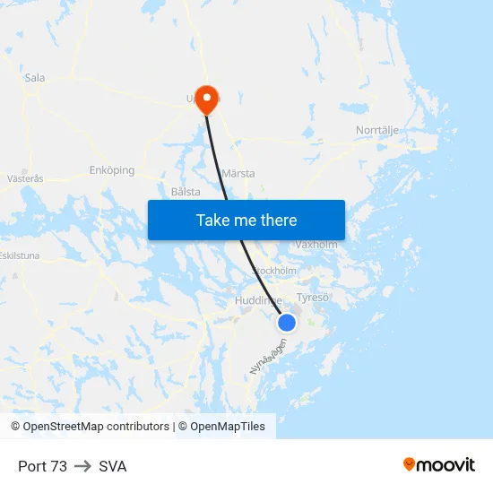 Port 73 to SVA map