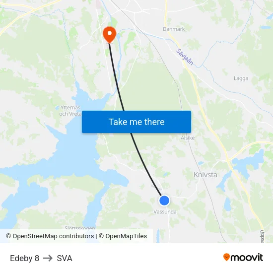 Edeby 8 to SVA map