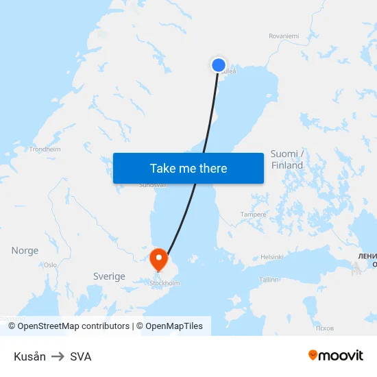 Kusån to SVA map