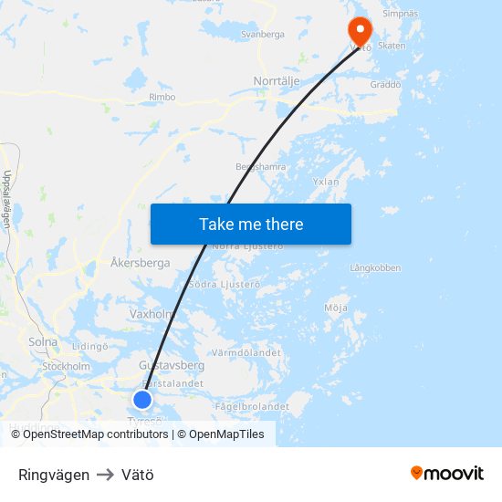 Ringvägen to Vätö map