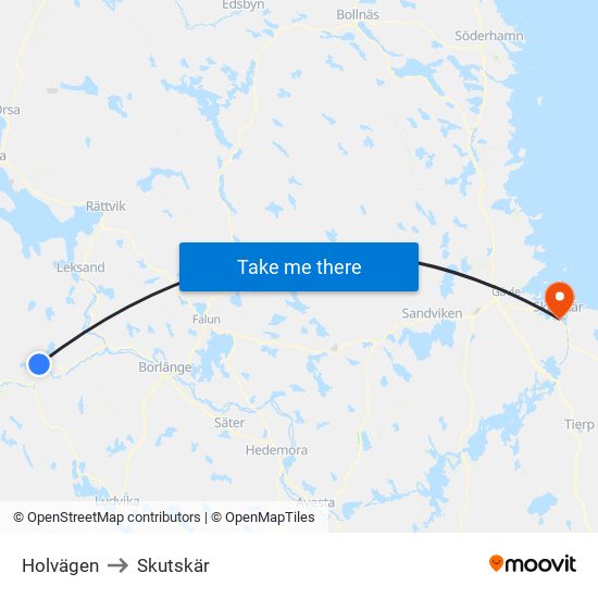 Holvägen to Skutskär map