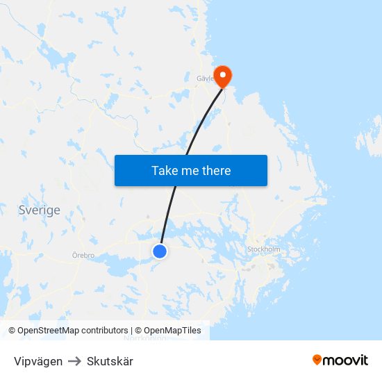 Vipvägen to Skutskär map