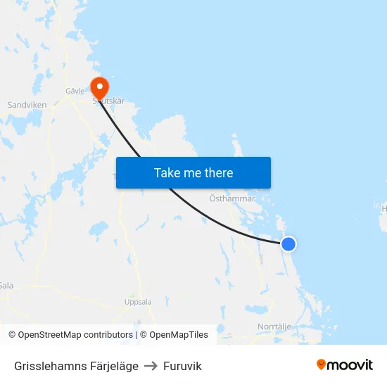 Grisslehamns Färjeläge to Furuvik map