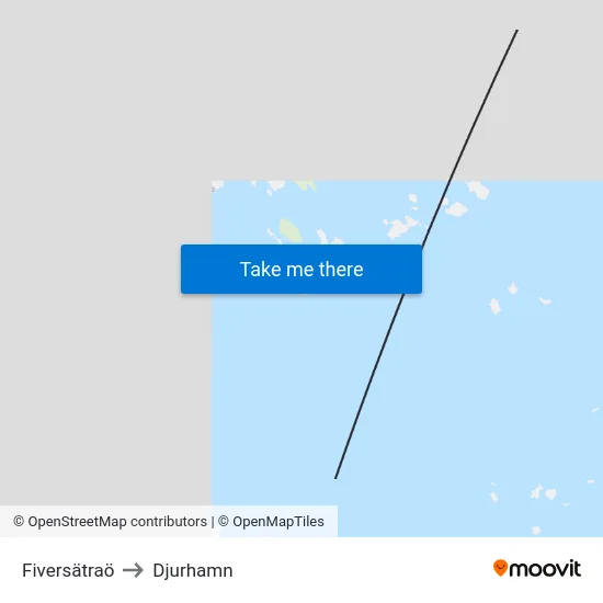 Fiversätraö to Djurhamn map