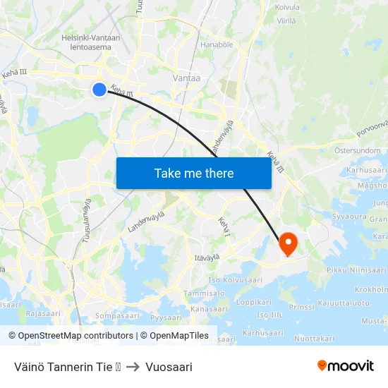 Väinö Tannerin Tie 🛍️ to Vuosaari map