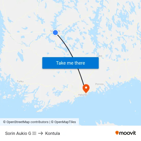 Sorin Aukio G 🚏🛍️ to Kontula map