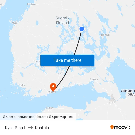 KYS - Yard L to Kontula map