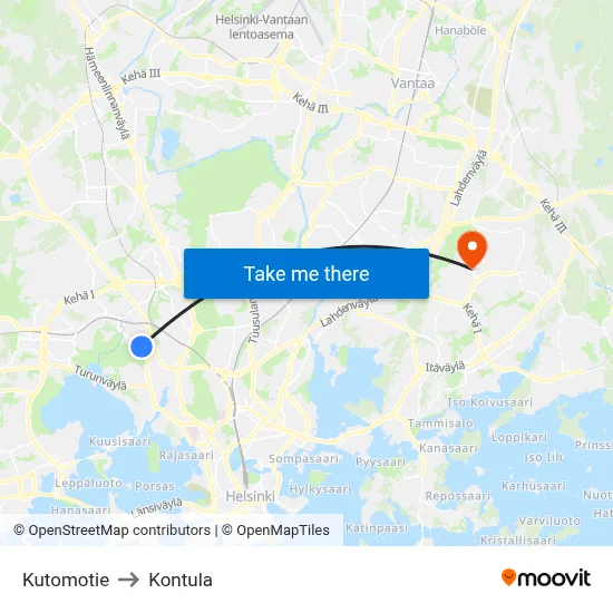 Weaving Road to Kontula map