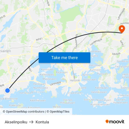 Akselinpolku to Kontula map