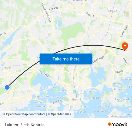 Lukutori 🛒 to Kontula map