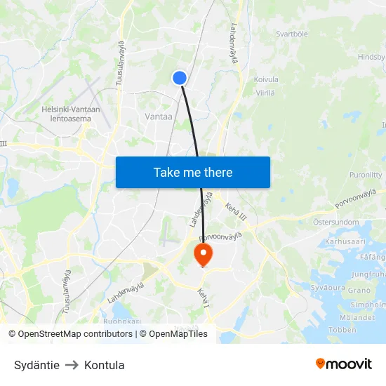 Heart Road to Kontula map