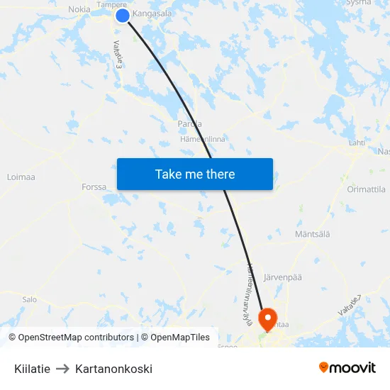 Wedge Road to Manor Rapids map