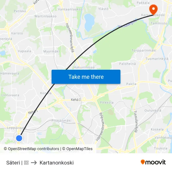 Säteri | 🏢🌳 to Manor Rapids map