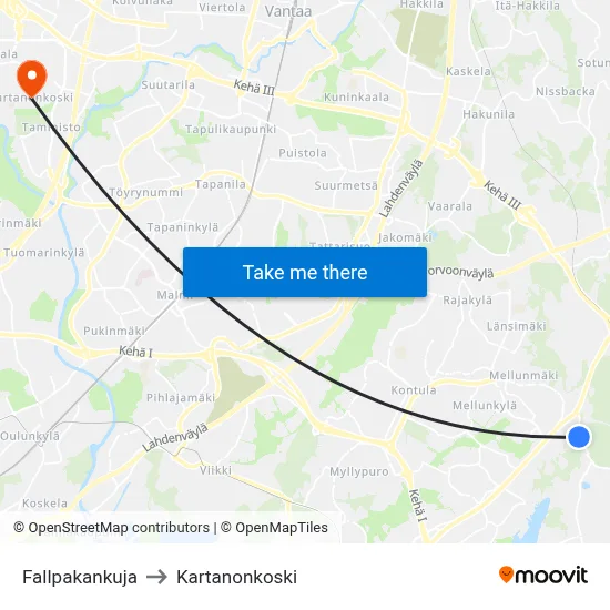 Fallpakka Alley to Manor Rapids map