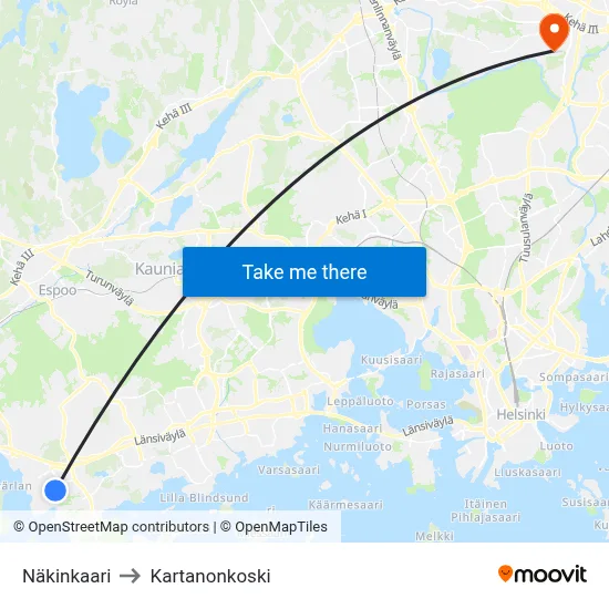 Nakin Circle to Manor Rapids map
