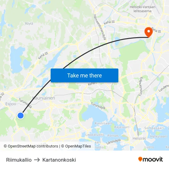 Rune Rock to Manor Rapids map