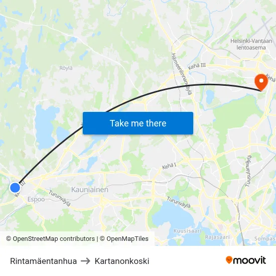 Rintamäki Path to Manor Rapids map