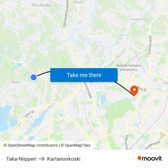 Back Niipperi to Manor Rapids map