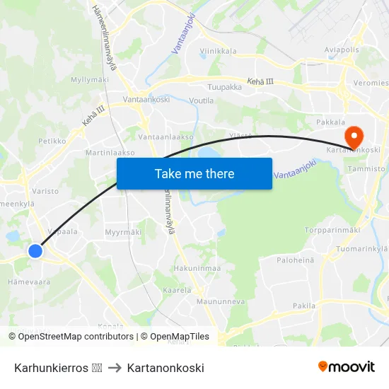 Karhunkierros | 🎒⛳ to Manor Rapids map