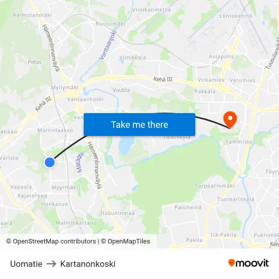 Stream Road to Manor Rapids map