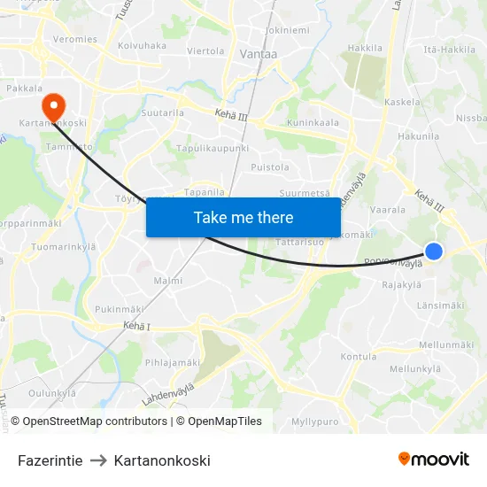 Fazer Road to Manor Rapids map