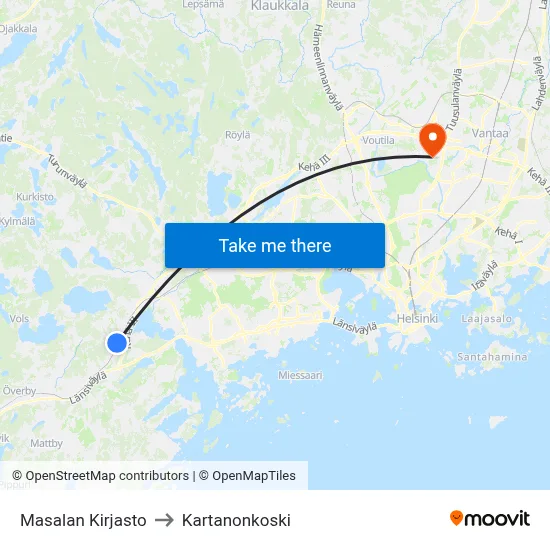 Masala Library to Manor Rapids map