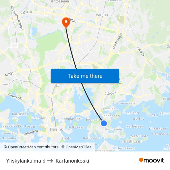 Yliskylänkulma 🏟️ to Manor Rapids map