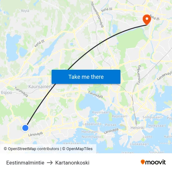 Estonia Hill Road to Manor Rapids map