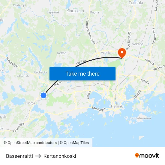 Basse Path to Manor Rapids map