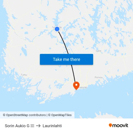 Sorin Aukio G 🚏🛍️ to Laurinlahti map