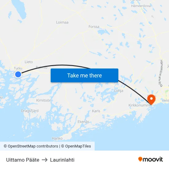 Uittamo Pääte | 🏞 to Laurinlahti map