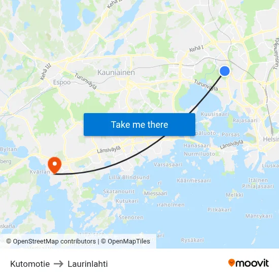 Weaving Road to Laurinlahti map