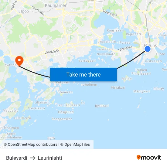 Boulevard to Laurinlahti map
