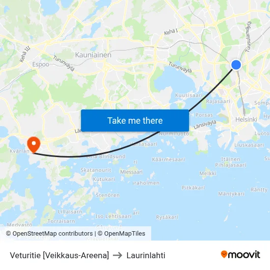 Engine Road [Veikkaus Arena] to Laurinlahti map