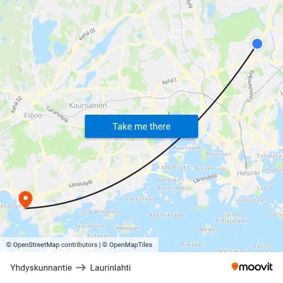 Community Road to Laurinlahti map
