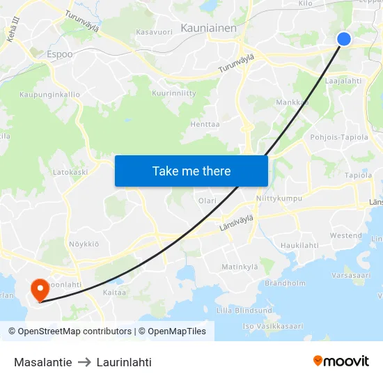 Masala Road to Laurinlahti map