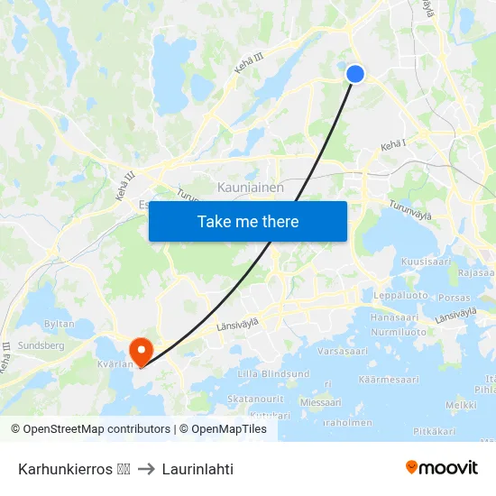 Karhunkierros | 🎒⛳ to Laurinlahti map