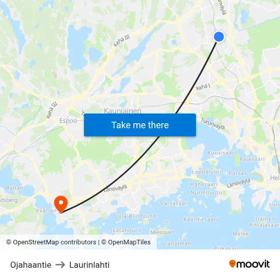 Ditch Road to Laurinlahti map