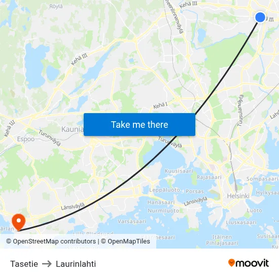 Balance Road to Laurinlahti map