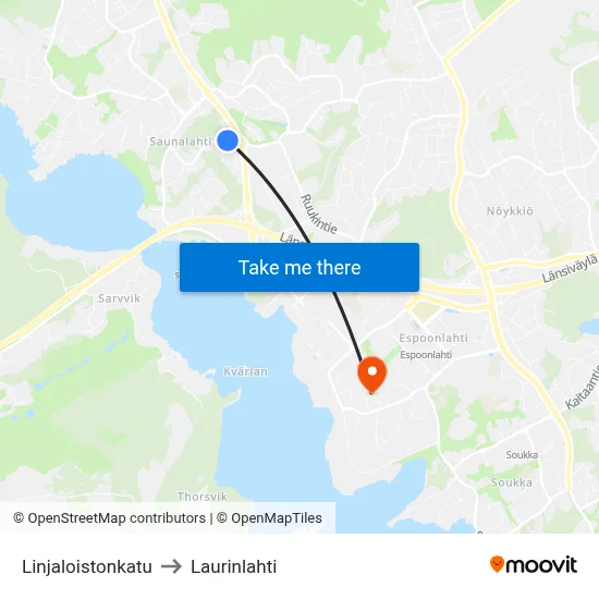 Beacon Line Street to Laurinlahti map