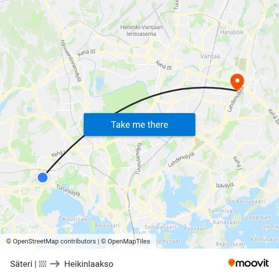 Säteri | 🏢🌳 to Heikinlaakso map