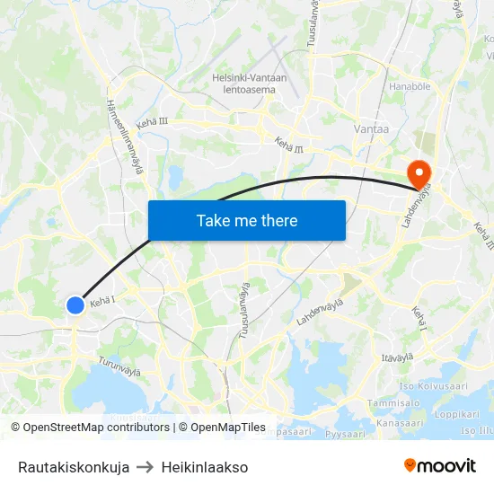 Rail Track Alley to Heikinlaakso map