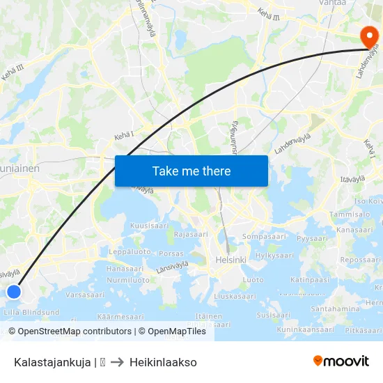 Kalastajankuja | 🏫 to Heikinlaakso map
