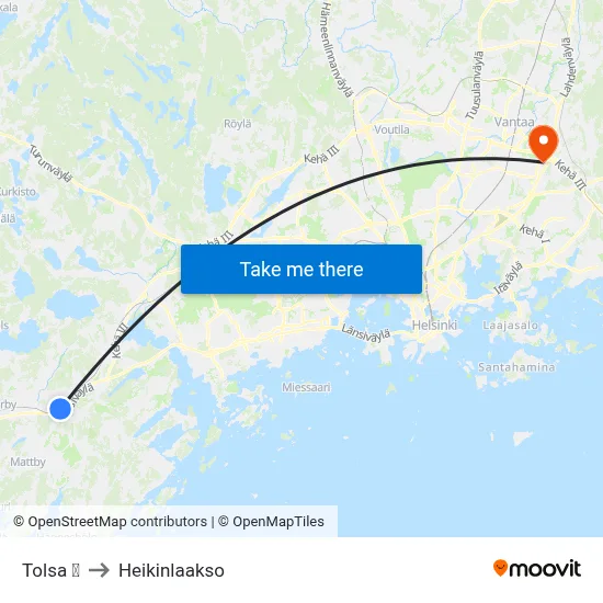 Tolsa 🚆 to Heikinlaakso map