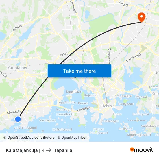 Kalastajankuja | 🏫 to Tapanila map