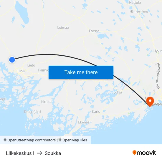 Shopping Center E to Soukka map