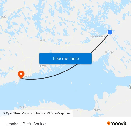 Swimming Hall North to Soukka map