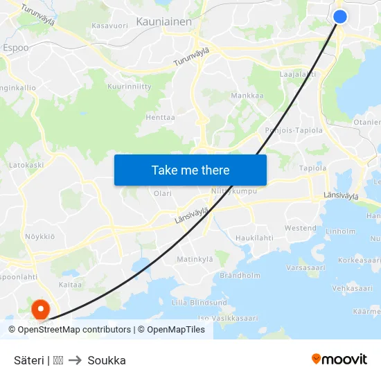 Säteri | 🏢🌳 to Soukka map