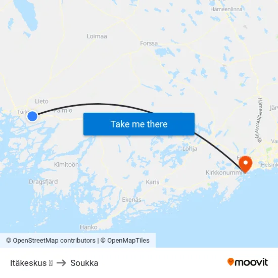 Itäkeskus 🛍️ to Soukka map
